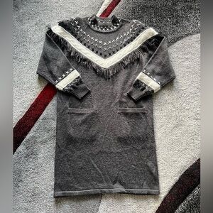 Rene Derhy Paris The Cotton Collection Wool Blend Sweater Dress